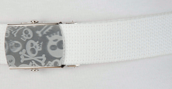 skull and crossbones wiggle picture buckle