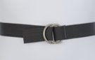 charcoal gray D-ring canvas belt
