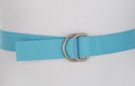 river blue D-ring canvas belt