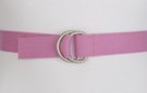 violet D-ring canvas belt