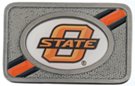 Oklahoma State University Cowboys rectangular western belt buckle