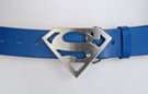 super S buckle on royal blue belt strap