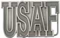 clear "USAF" for US Air Force belt buckle