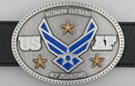 United States Air Force with symbol oval belt buckle