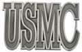 clear "USMC" for US Marine Corps belt buckle