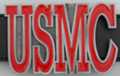 "USMC" for US Marine Corps belt buckle
