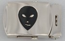 alien face military-style buckle