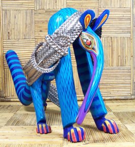 Zeny Fuentes' anteater with snakeskin braided pleather belt