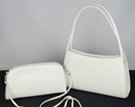 two-in-one: arch double shoulder purse with clutch/crossbody pouchette