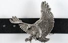 landing eagle belt buckle with detailed feathers