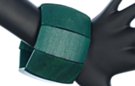 blue-green wooden bracelet
