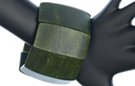 green wooden bracelet