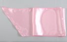 shimmering light pink satin belt scarf