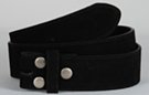 black suede leather straps for removable buckles