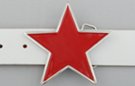 big red star belt buckle