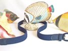 braided fabric stretch belt with fish