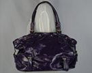 glossy Japanese bridge tote with ornamental luggage straps