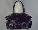 glossy Japanese bridge tote with ornamental luggage straps
