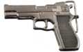 chrome Browning pistol belt buckle