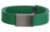 medium green web belt and buckle