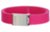 hot pink canvas belt