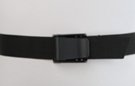 black canvas travel belt