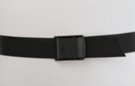 black canvas travel belt