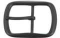squarish pewter center bar belt buckle