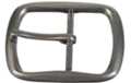 squarish pewter center bar belt buckle