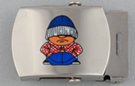 cholo decal steel military-style buckle