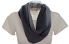 gray gradient knitted circle scarf