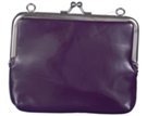 purple coin purse with matching hand strap