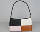 cord strap shoulder purse with flowing contour