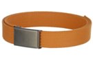 golden tan cotton 1-1/4" military-style web belt