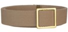 natural cotton 1-1/4" military-style web belt, khaki