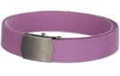 mauve cotton 1-1/4" military-style web belt