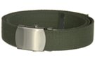 olive cotton 1-1/4" military web belt