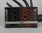 croco tri-fold wallet