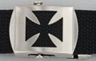 iron cross military-style buckle