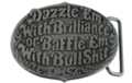 dazzle or baffle belt buckle