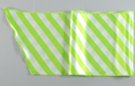 satin belt scarf, spring green and white in alternating diagonal bars