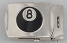 eight ball military-style buckle