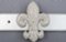 fleur-de-lis rhinestone buckle