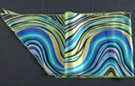 colorful gooseneck bends satin belt scarf