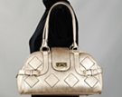 harelquin diamond metallic shoulder bag