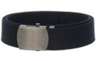 heavier black cotton military web belt with buckle