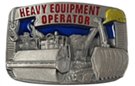 Heavy Equipment Operator tradesman's western belt buckle