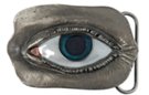 human eye pewter belt buckle
