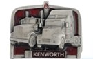 Kenworth trucks on grill-shaped belt buckle