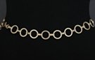 gold laurel leaf gold ring chain belt